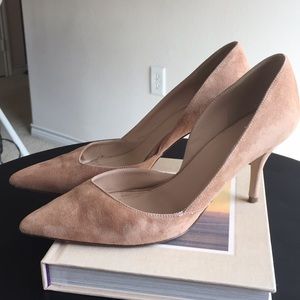 J. Crew Colette suede D’ Orsay heels